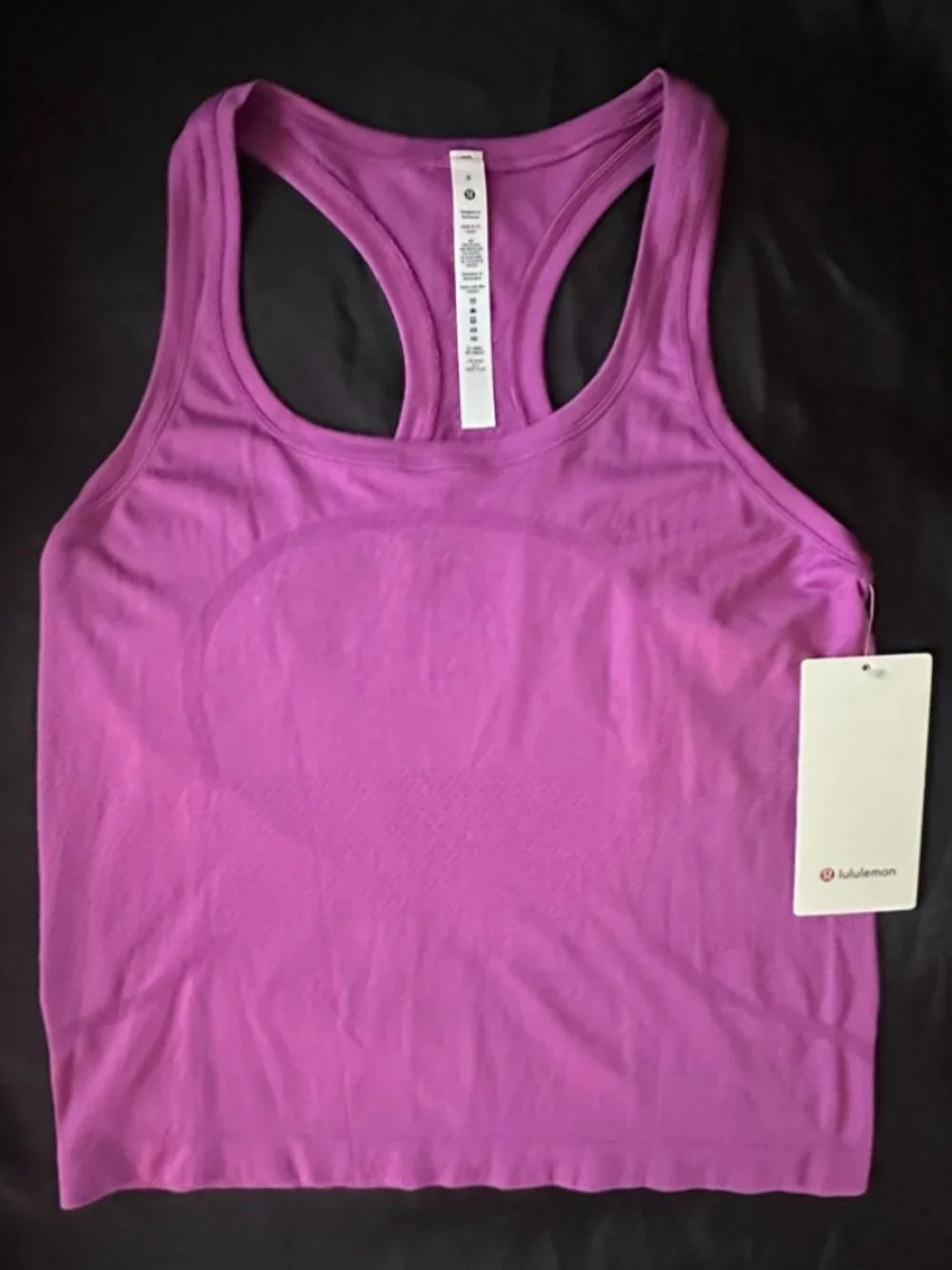 lululemon athletica Swiftly Tech RB Tank 2.0 *Race Vivid Plum Size 8 NWT